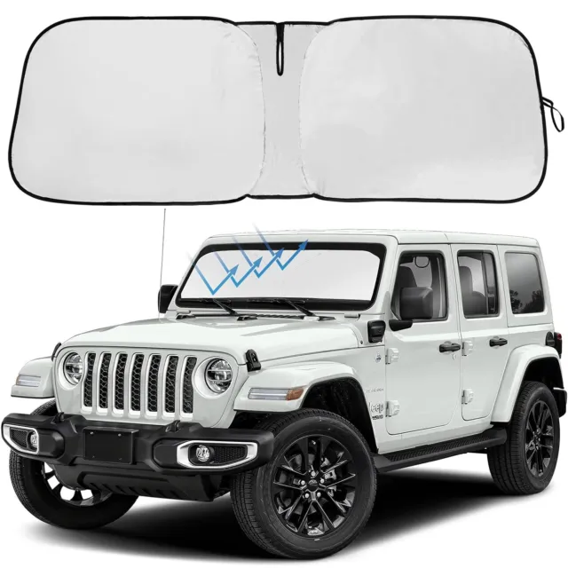 For 2020-2023 Jeep Gladiator JT Cab Front Windshield Sun Shade UV Block Cover