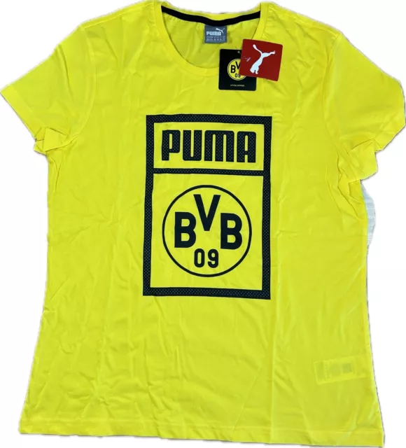 BVB Borussia Dortmund Puma Damen T-Shirt Größe 44 / L *NEU*