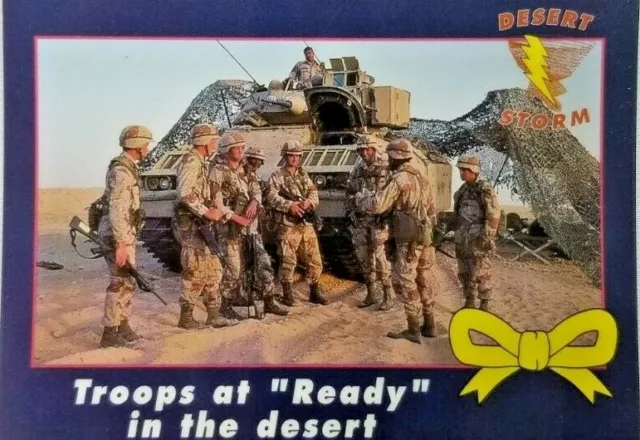 1991 Official Operation Yellow Ribbon Desert Storm Commemorative Cards
