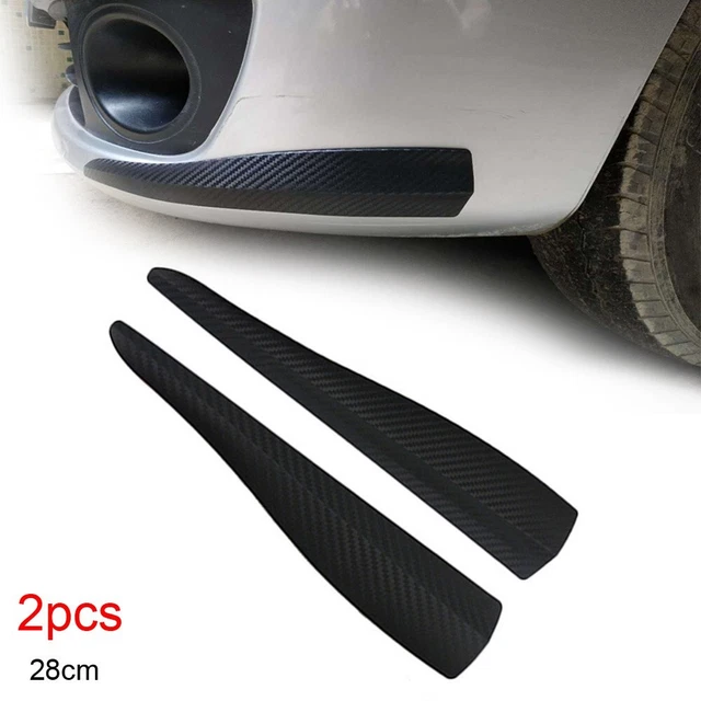 Lot De 2 Élargisseurs D'Ailes Universels 1,5 M - Style Fibre De Carbone - Bande Caoutchouc Protection Pneus Et Carrosserie - Avant/Arrière Voiture