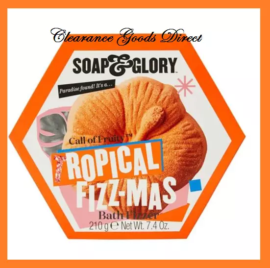 Soap And & Glory Tropical Fizz-mas Bath Fizzer Gift Set New for 2021