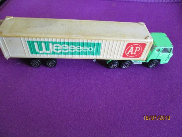 Majorette Camion Bernard 361 Avec Semi-remorque Container - Neuf Sous Boîte, échelle 1/87