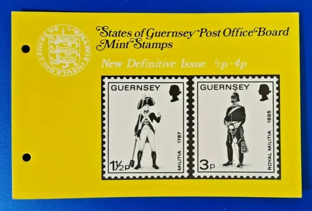 GB Guernsey Mint Stamps Presentation Pack 1974 New Definitive Issue 1/2p - 4p