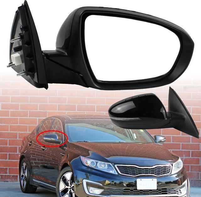 Driver Left Black Manual Fold W/ Turn Signal Side Mirror For Kia - Foto 10