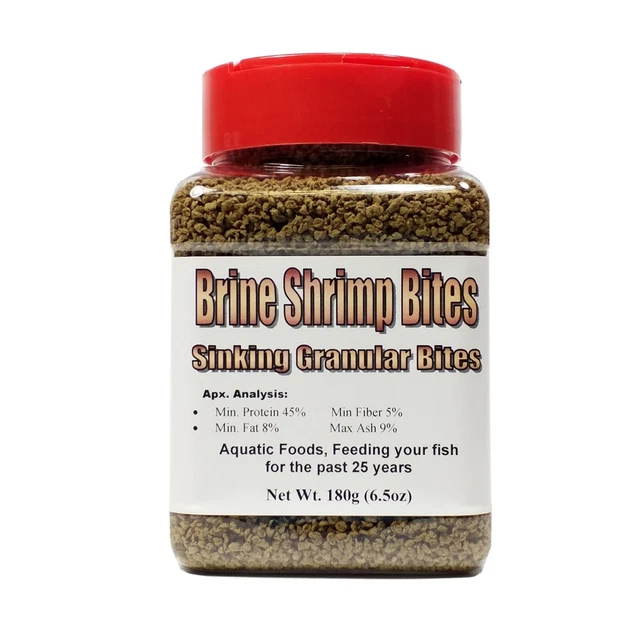 Brine Shrimp Sinking Bites,    FREE 8-type Freeze Dried Food Mix  $7.99 included