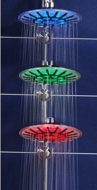 Pommeau De Douche Pluie Rond 24,5 Cm - Acier Inoxydable, Rotatif 360°, Anti-calcaire, économie D'eau - 6