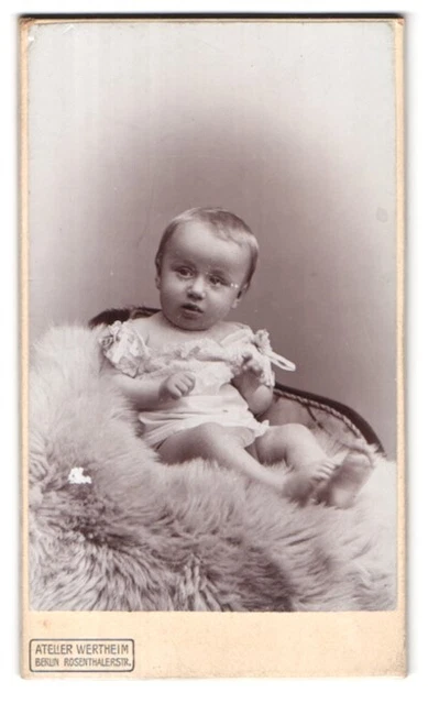 Fotografie Atelier Wertheim, Berlin, Rosenthalerstraße, Süßes Kleinkind auf wei