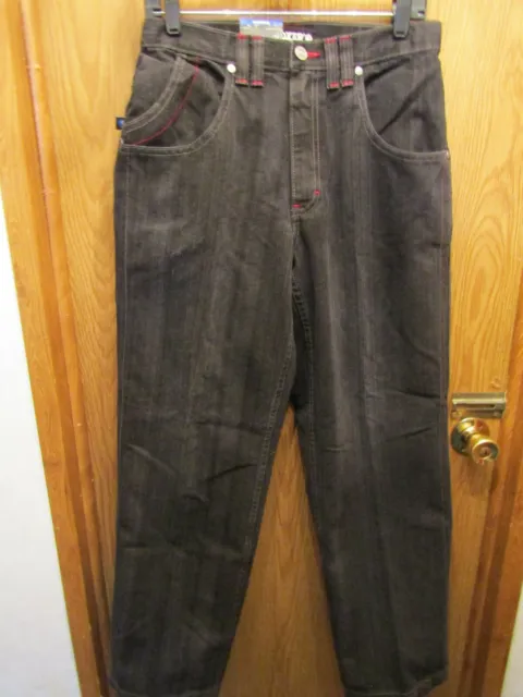 Nwt Mens Joe Boxer The Worker Carpenter Black Jean Pants Size 30X30