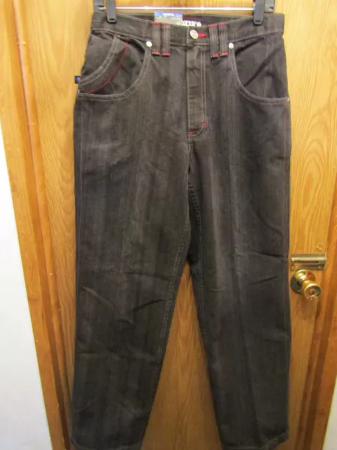 Nwt Mens Joe Boxer The Worker Carpenter Black Jean Pants Size 30X30
