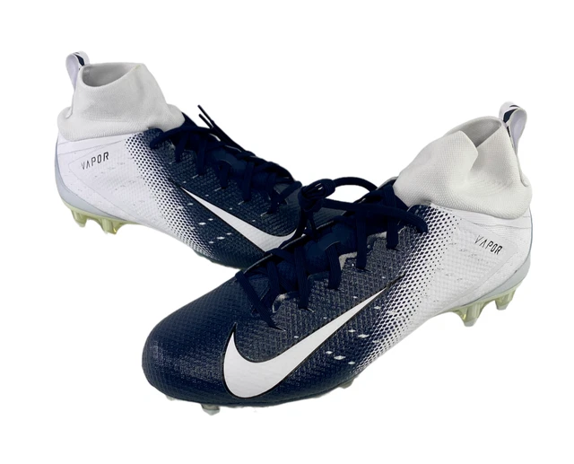 NIKE VAPOR FOOTBALL Cleats Untouchable Pro TD 3 Mens 13 White Navy