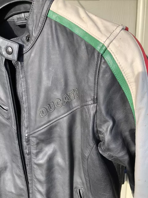 Motorcycle Leather Jacket. Vintage Dainese. Ducati Panigale. Mens. Size 48