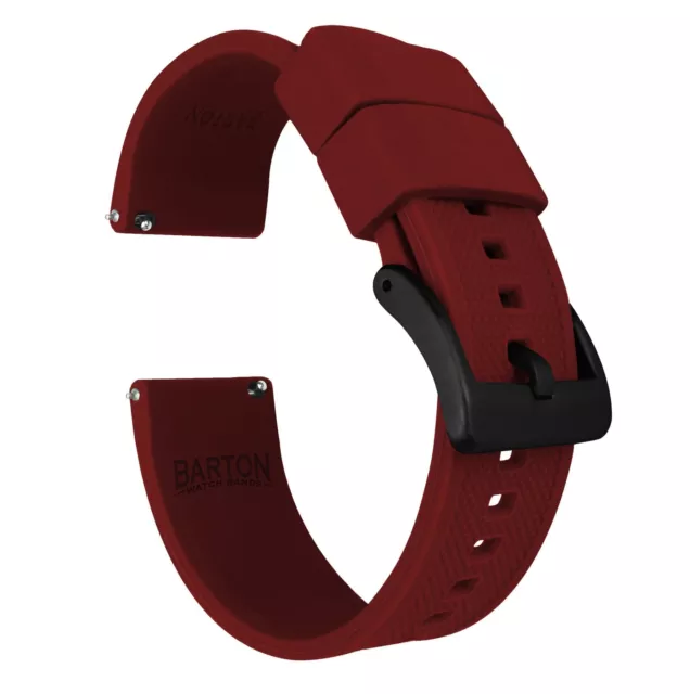 Crimson Red Elite Silicone Watch Band Watch Band