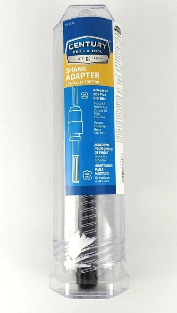 Century Drill & Tool Shank Adapter 83998 SDS Max to SDS Plus NEW SEALED