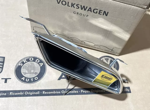 Skoda Octavia RS MK4 NX punta scarico cromata lato destro nuovo originale OEM