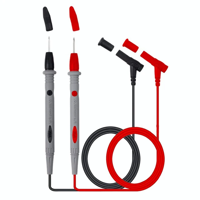 Sonde Multimètre Testeur Silicone électricien Cordon Mesure Pinces Crocodile vis