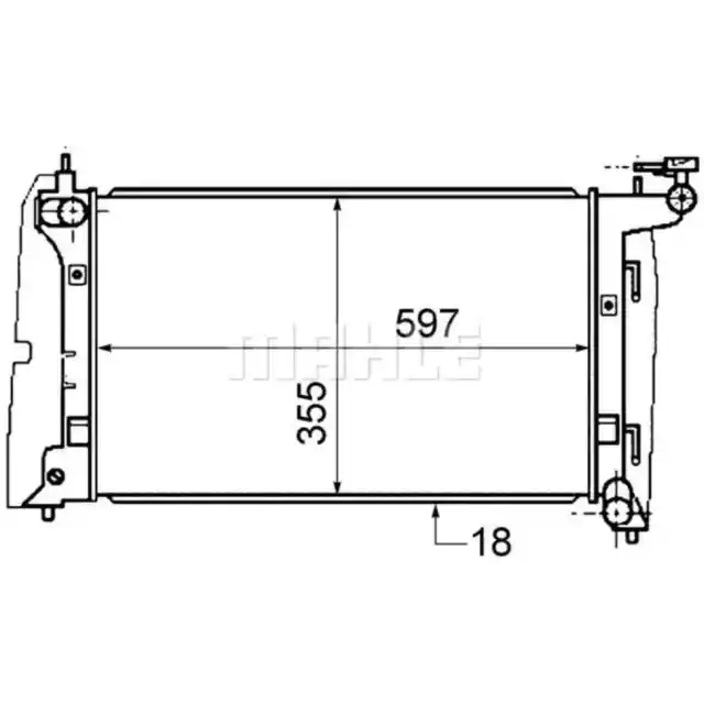 Kühler Motorkühlung MAHLE CR 1558 000S