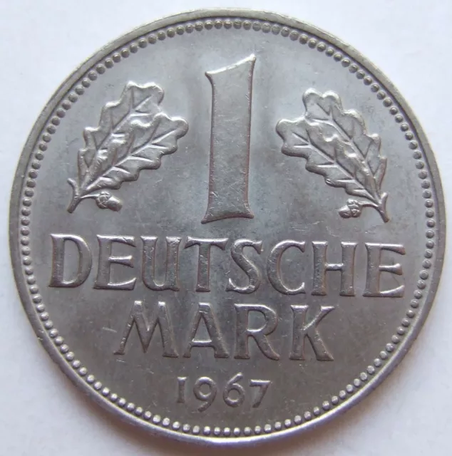 Moneta Rfg 1 Tedesco Marchi 1967 D IN Extremely fine/Brillant uncirculated