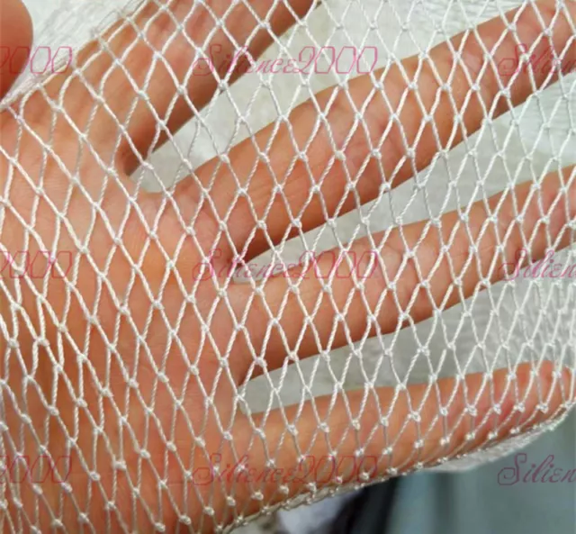 New White Nylon Silk Nets Fishing Net Semi-Finished Products Mesh 5x5mm /10x10mm