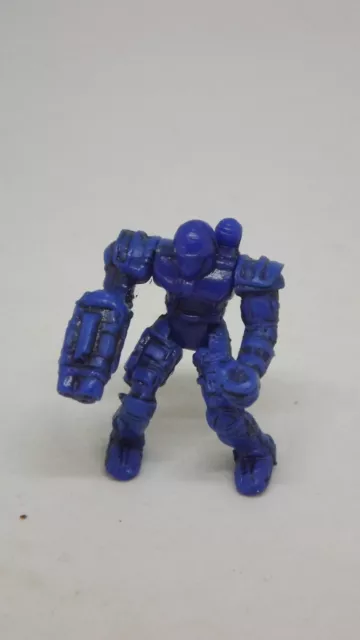 War Planets: Heroic Planet Rock - Blue Army Micro Figure (1997, Trendmasters)