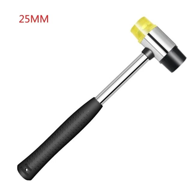 High-Quality Double-Faced Soft Hammer Mallet Carbon Steel Non-Slip Grip Handle 2