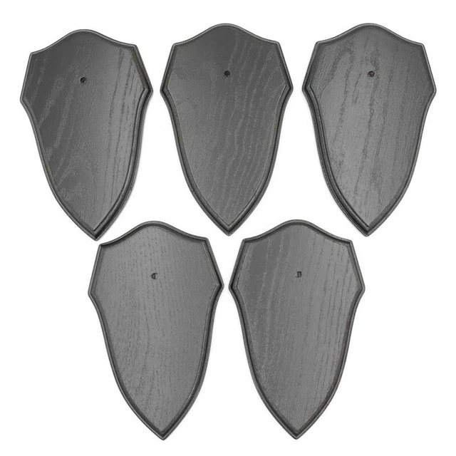 5 Pieza Escudo de Trofeo Forma Af 19CM X 11CM Oscuro para Ciervo