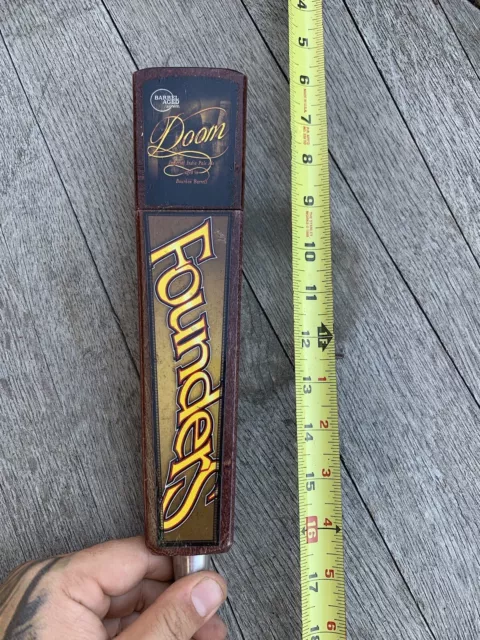 Founders Brewing Barrel Aged Series Doom Imperial Bourbon IPA Beer Tap Handle