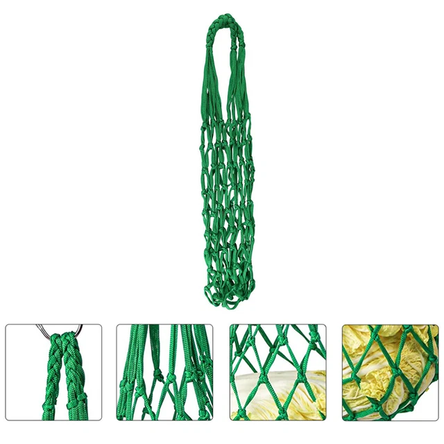 4 Sacs Filet Suspendus Pour Poulets - Mangeoire Anti-Gaspillage Rouge/Noir/Jaune/Vert 57 Cm