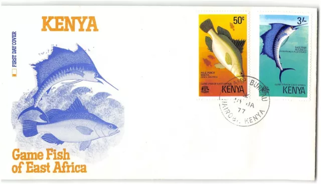 game fish, FDC, 1977