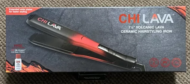 CHI Lava 1-1/2in Volcanic Lava Ceramic Hairstyling Iron (GF8300) | +Ships Free!