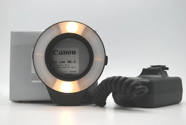 [Presque Mint en Boîte] Canon Macro Ring Lite ML-3 Flash De Japon #30552