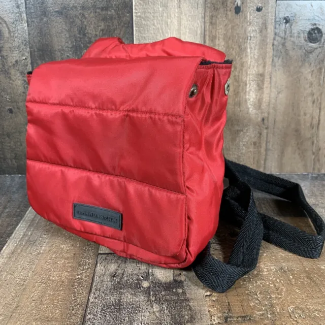 Amanda Smith Insulated Mini Backpack Red 7x7x2.5