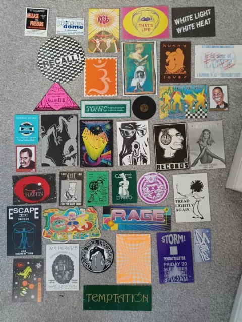 Acid House Rave Flyers 1990 To 1993 Joblot Bundle Flyer Collection