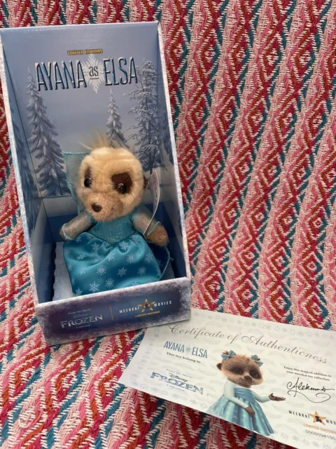 Ayana Meerkat as Elsa Frozen Compare The Market Limited Edition Soft Toy Boxed