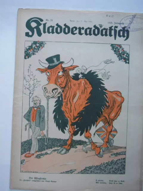 KLADDERADATSCH-NUMMER 21 vom 27. MAI 1917=JAHRGANG-LXX=3.JAHR des 1. WELTKRIEGS