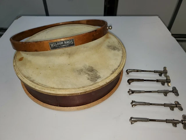 Old Vintage Wilson Bros Mfg Company Chicago Usa Snare Drum Wooden Repair Project