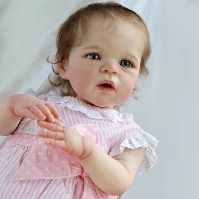Bambole rinate 24 pollici realistiche bambina bambola in piedi bambina bambini giocattoli REGALO