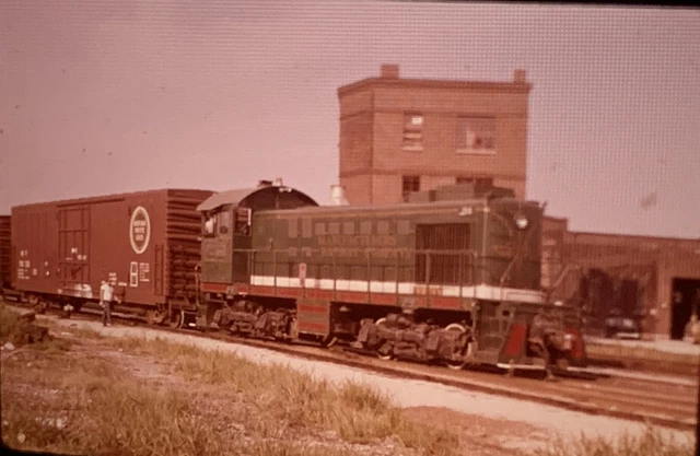 Vtg 35mm Slide Manufacturers Railway Co. Railroad Train Engine Duplicate