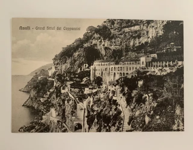 Vintage "Villa Hotel Cappuccini Convento Amalfi" Postcard