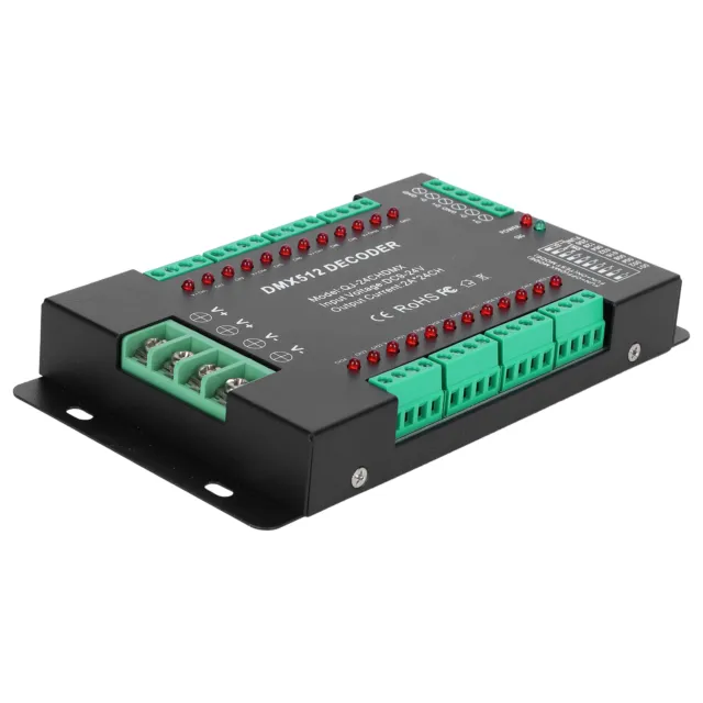 2B 24 Channel DMX512 Decoding Controller LED Color RGB Strip Lights Controller