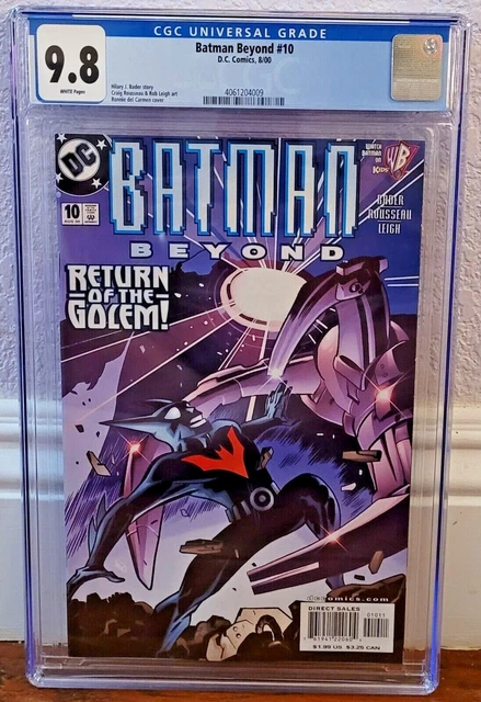 Batman Beyond #10 (8/00) ~ Cgc 9.8 ~ White Pages ~ Dc Comics ~ Animated