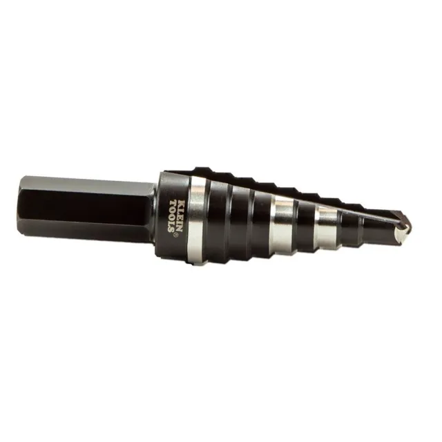 Klein Tools KTSB03 Step Drill Bit Double Fluted #3, 1/4 to 3/4-Inch 9