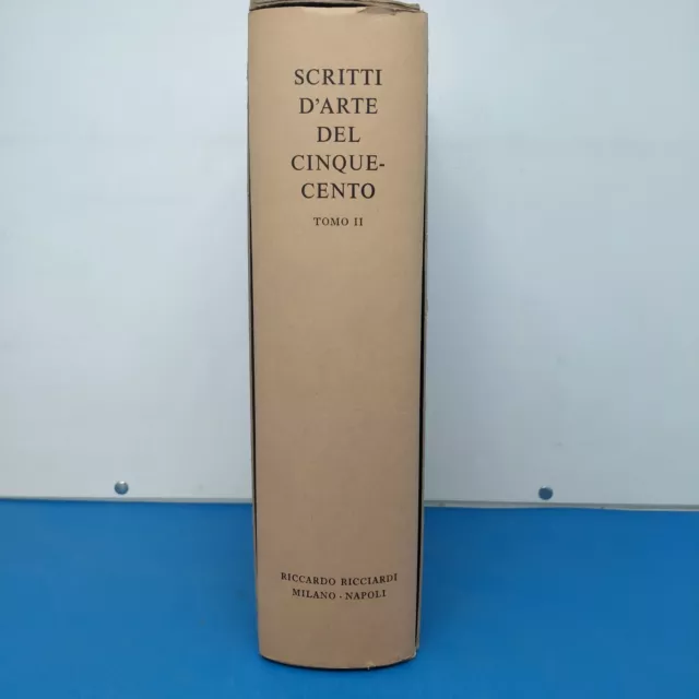 BAROCCHI SCRITTI D'ARTE DEL CINQUECENTO TomoII-RICCIARDI