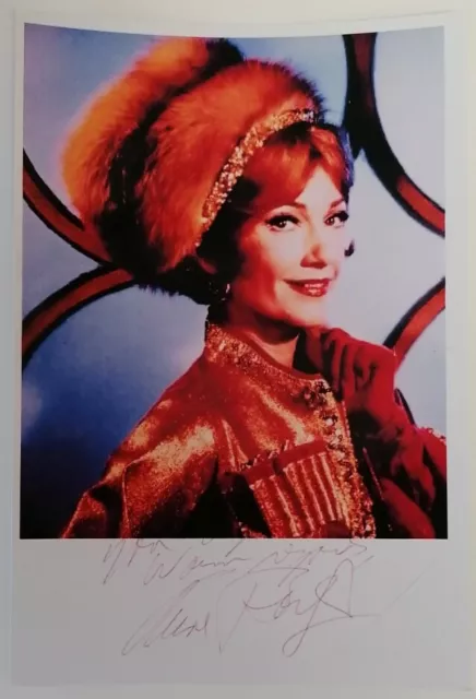 PRINT - 60s Batman TV Series Female Actor Anne Baxter 6"X4" Autograph Reprint