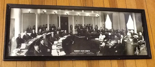 Vintage -vermont Stato Senato - Hon. Harold J.Arthur, Montpelier, VT Marzo 1949