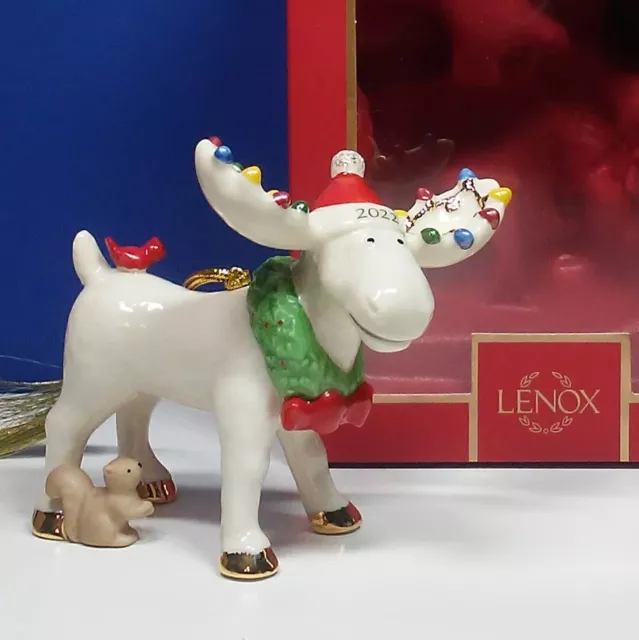 Lenox 2022 Marcel the Moose Ornament NEW IN BOX 893706