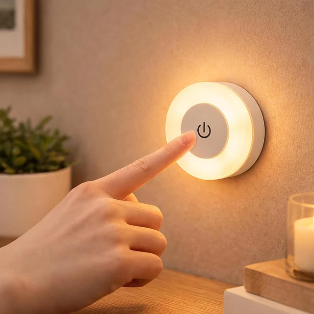 Usb Rechargeable Mini Led Light RECHARGEABLE LED NIGHT Light, USB-C Magnetic Stick-On Mini Light, 3 ...