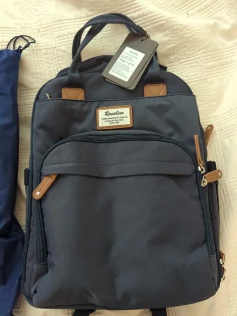Diaper Bag Backpack, RUVALINO Multifunction Travel Back Pack YW168-N, Navy Blue