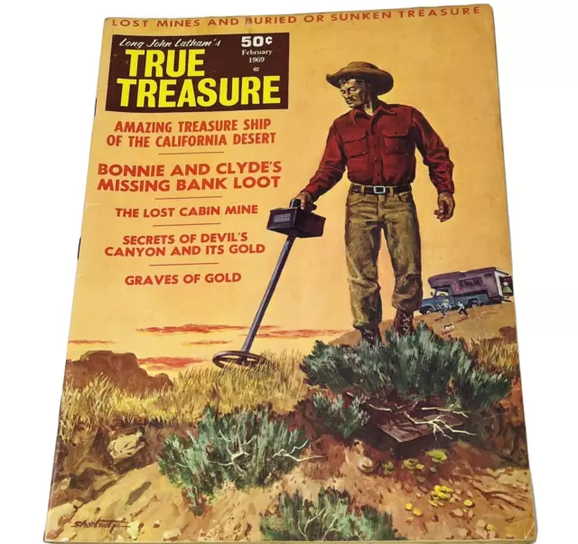 1969 True Treasure Hunting Magazine Metal Detecting Secrets Devil's Canyon Gold