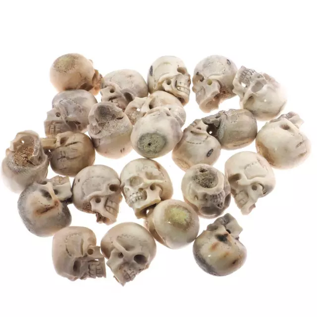 28-31mm Hand Carving Deer Antler Skull Wholesale Lot Bead Cabochon 3
