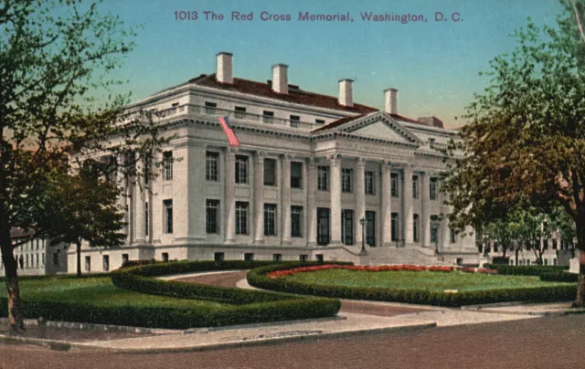 Vintage Postcard Red Cross Memorial Building Historical Landmark Washington DC